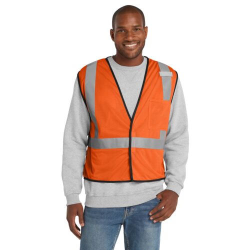 Ansi 107 Class 2 Economy Mesh One Pocket Vest (stock alert) Thumbnail