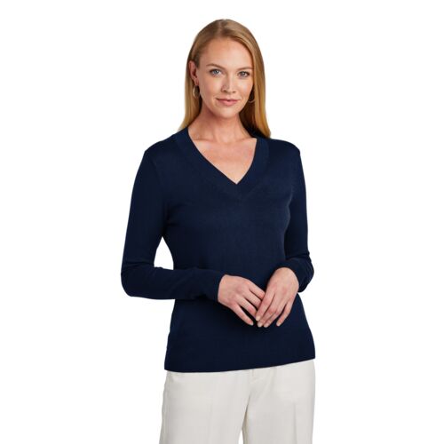 Women's Cotton Stretch V-Neck Sweater Thumbnail
