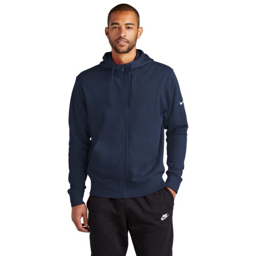 Club Fleece Sleeve Swoosh Full Zip Hoodie Thumbnail