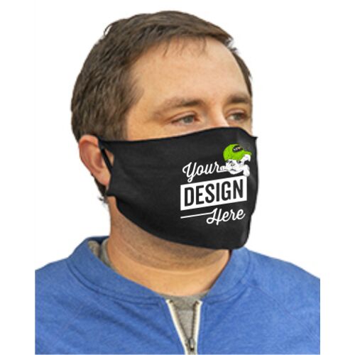 Adult/Child Soft Breathable Cotton/Poly t-Shirt Face Covering - 1-Ply (10-Pack) Thumbnail