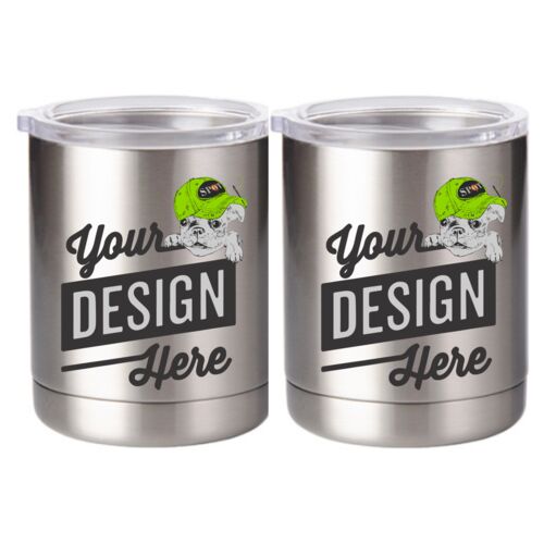 10 oz. Silver Stainless Steel Short Tumbler Thumbnail